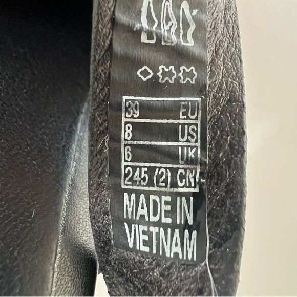 ECCO Designer Slide ii Supple Leather Black Crisscross Slide Sandals SZ 8 - Picture 9 of 15